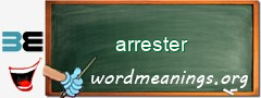 WordMeaning blackboard for arrester